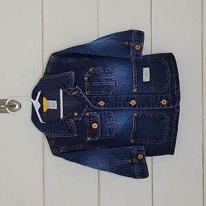 NWOT GAP XL (18-24 months) distressed denim jacket